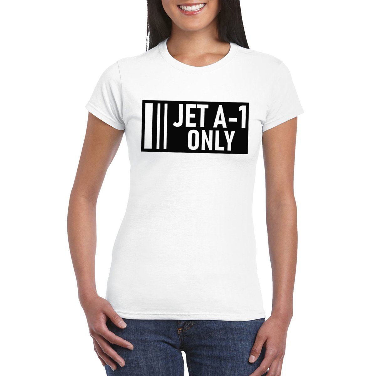 JET A-1 ONLY Women's Semi-Fitted T-Shirt