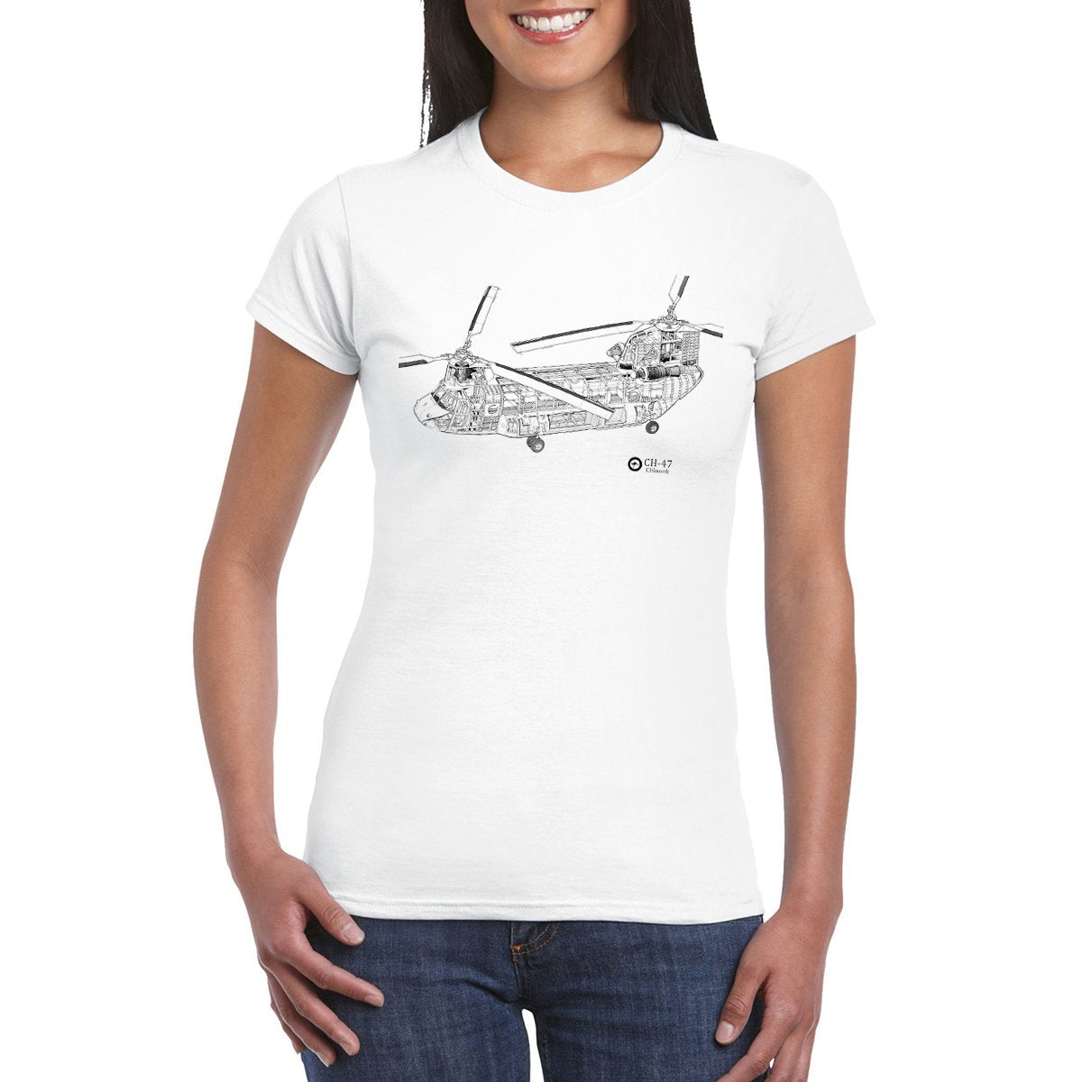 CHINOOK CUTAWAY Woman's Semi-Fitted T-Shirt