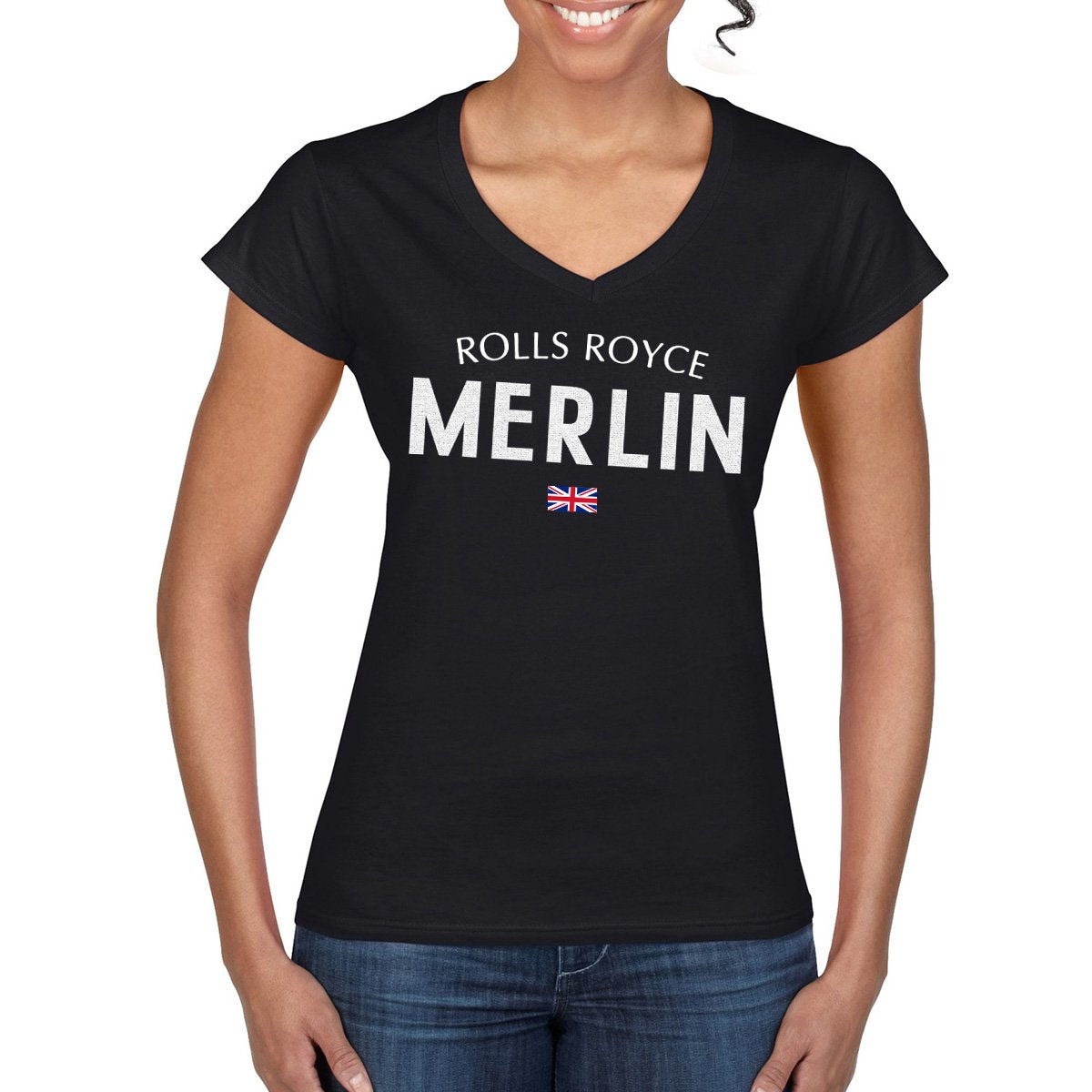 Women's MERLIN Semi-Fitted V-Neck T-Shirt
