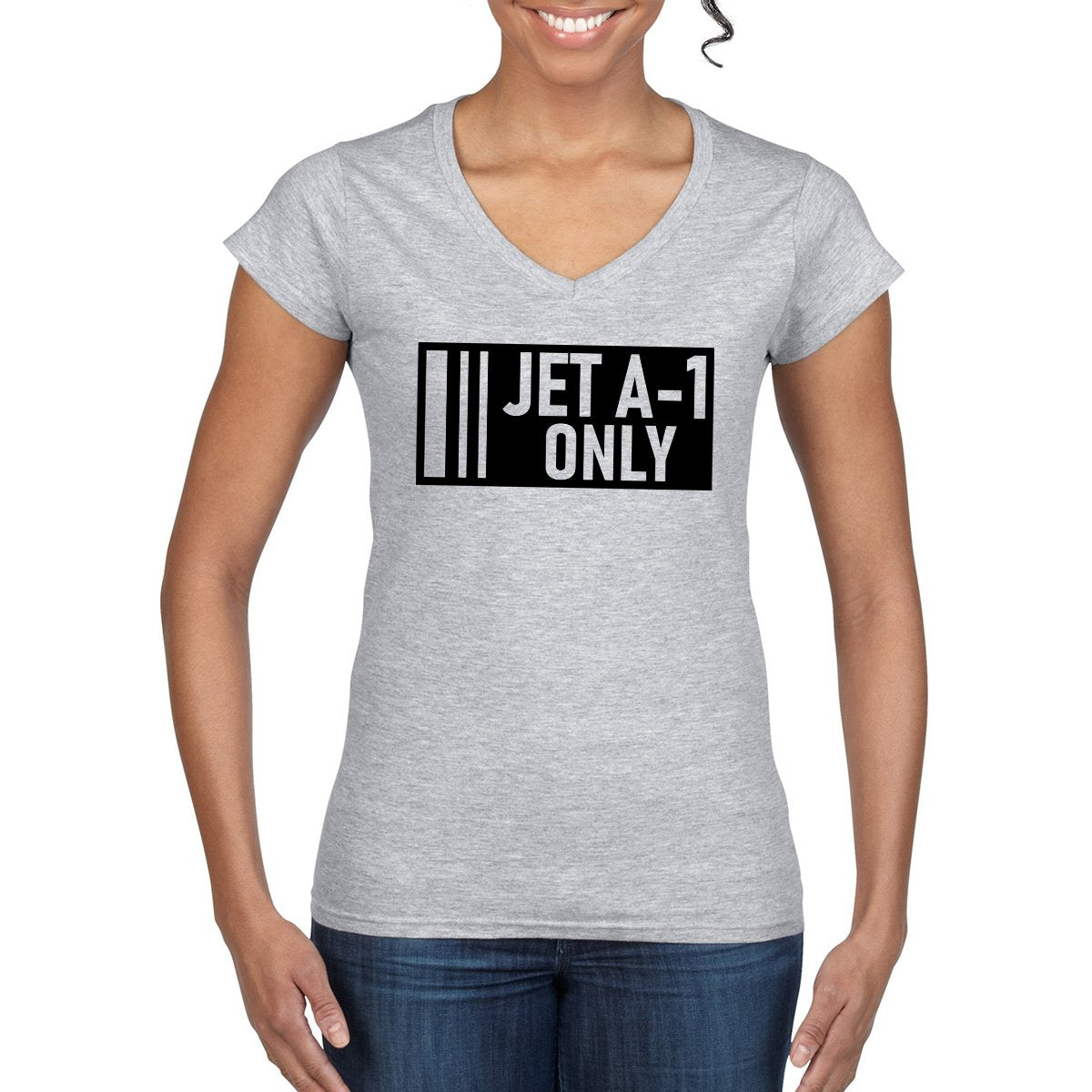 JET A1 ONLY  Women's Semi-Fitted T-Shirt