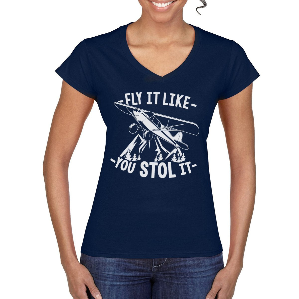 FLY IT LIKE YOU STOL IT Women's Semi-Fitted T-Shirt
