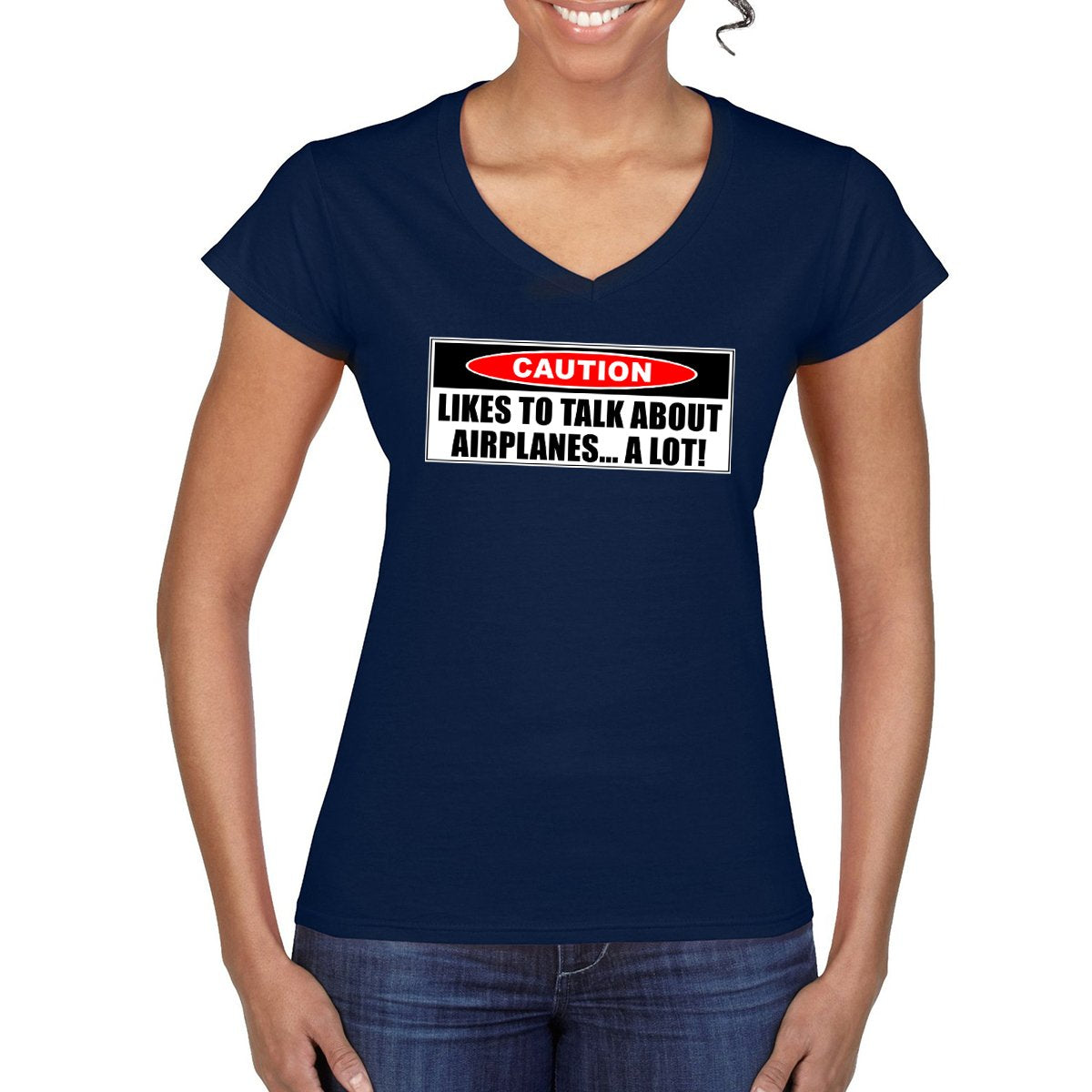 CAUTION Women's Semi-Fitted T-Shirt