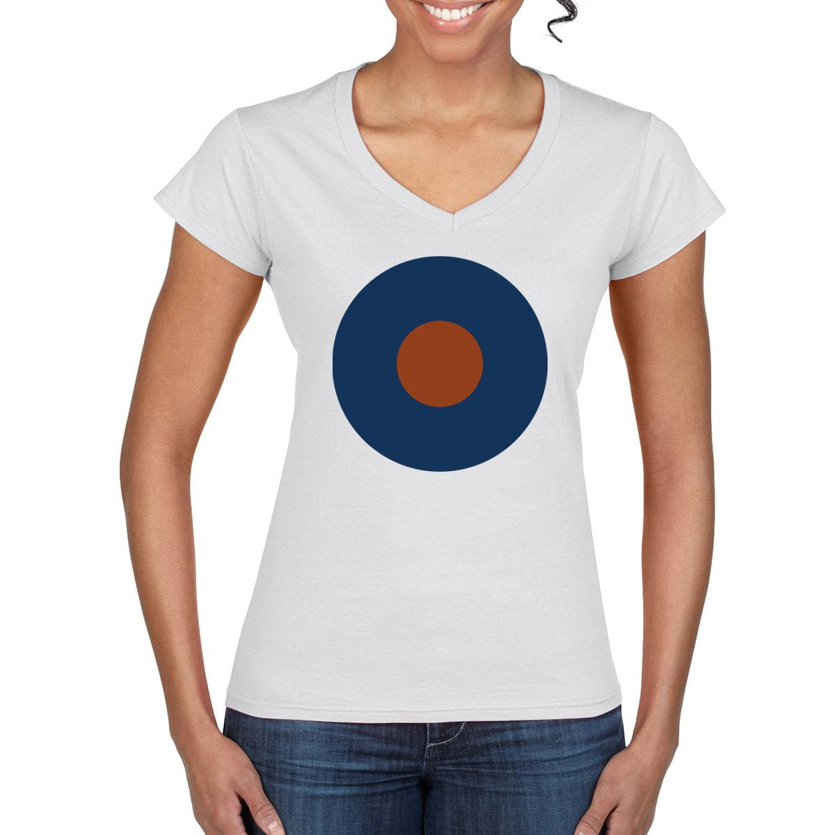 RAF TYPE B ROUNDEL Women's V-Neck T- Shirt
