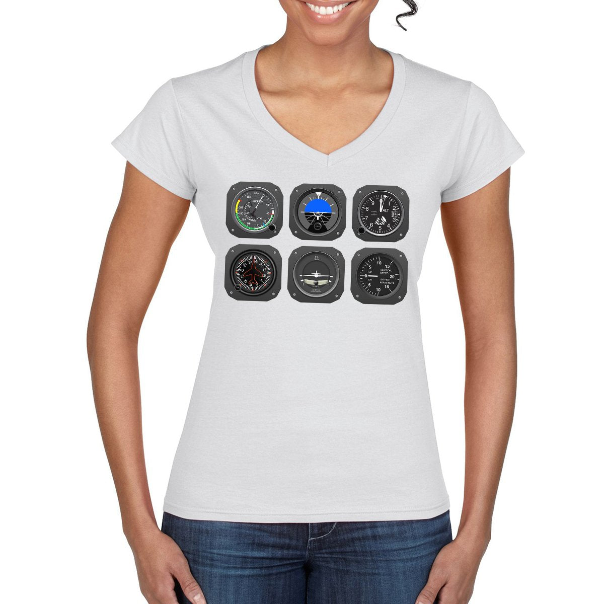THE PILOT'S 6 PACK Women's Semi-Fitted T-Shirt