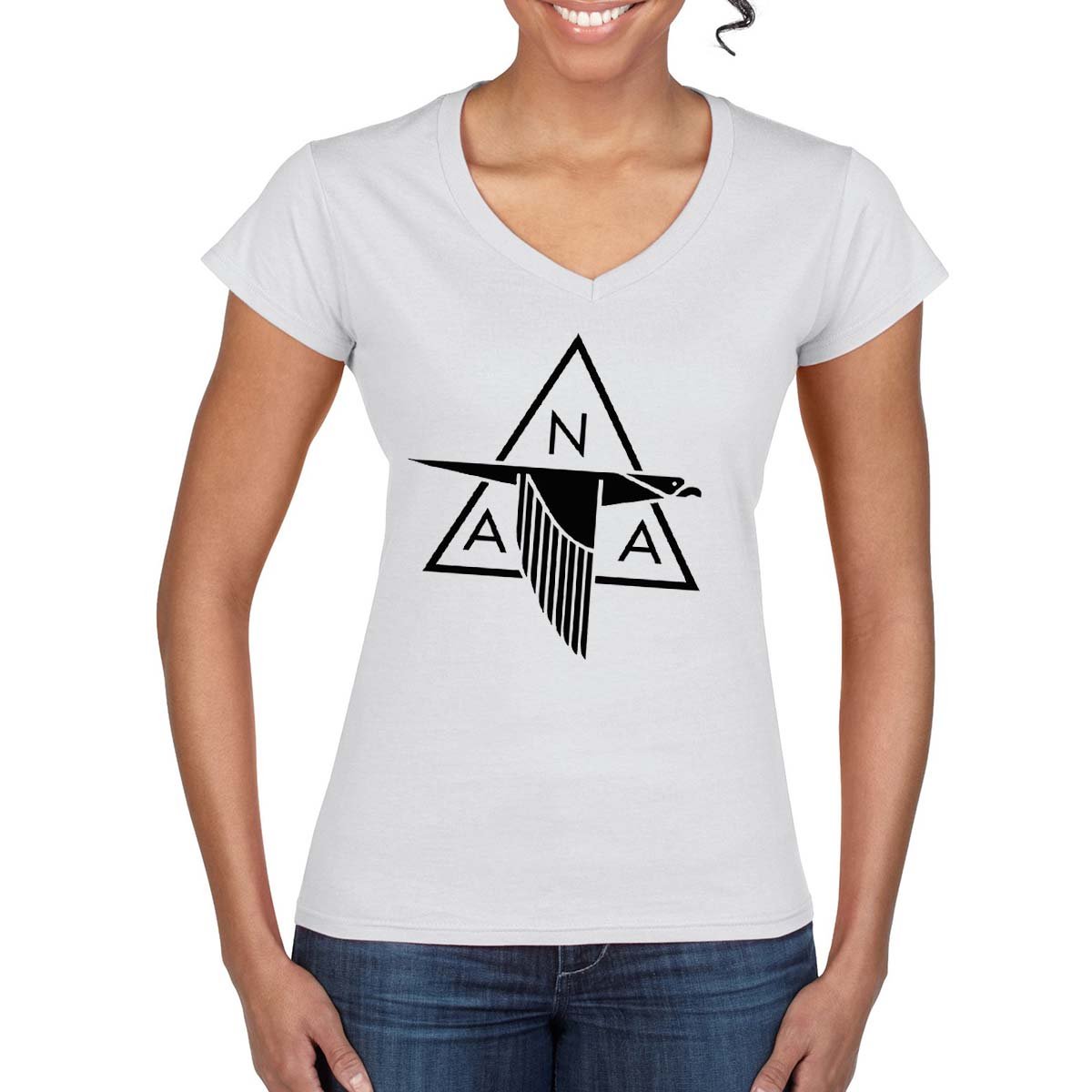 NORTH AMERICAN AVIATION Women's V- Neck T-Shirt