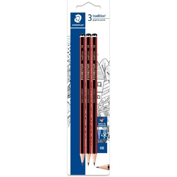 Staedtler Graphite Pencils HB 3 Pack