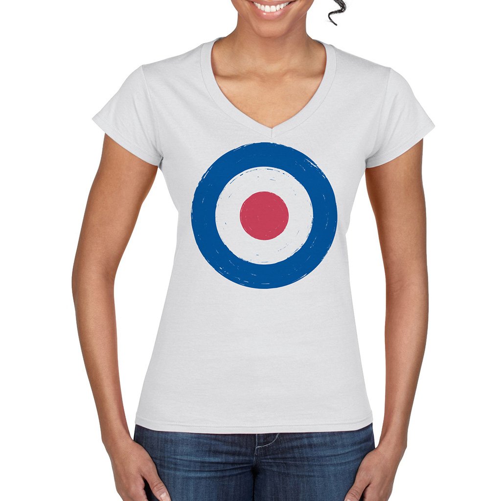 Vintage RAF Roundel semi-fitted V-neck T-Shirt